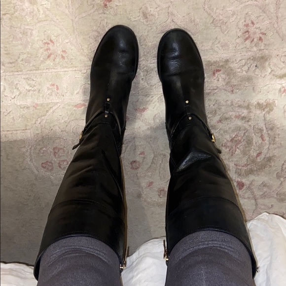 COPY - Tory Burch knee high black leather riding boots - Picture 10 of 11